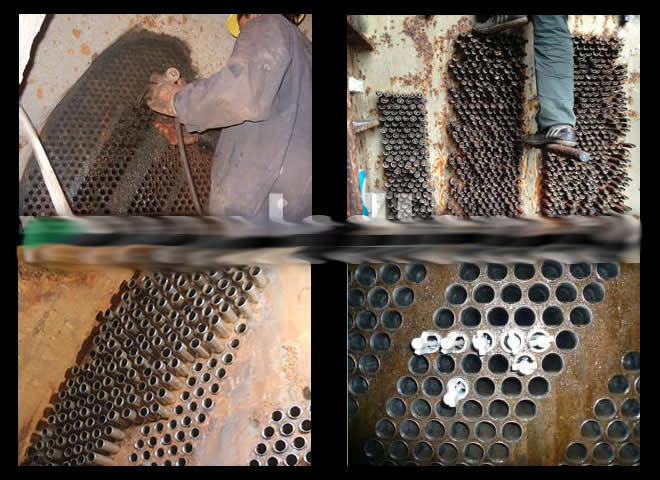 各型號凝汽器,冷油器各類換熱器,冷卻器,冷水器,壓加熱器,低壓加熱器,空氣預熱器不銹鋼管換熱管凝汽器換管熱網加熱器換管廠家生產圖